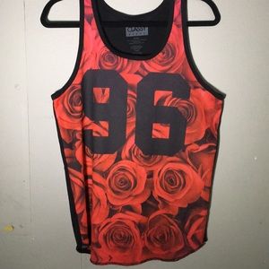 Rose Jersey Style Tank Top